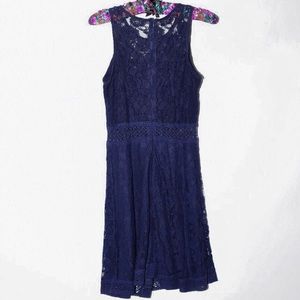 Rebellion Navy Lace Dress Size Small
